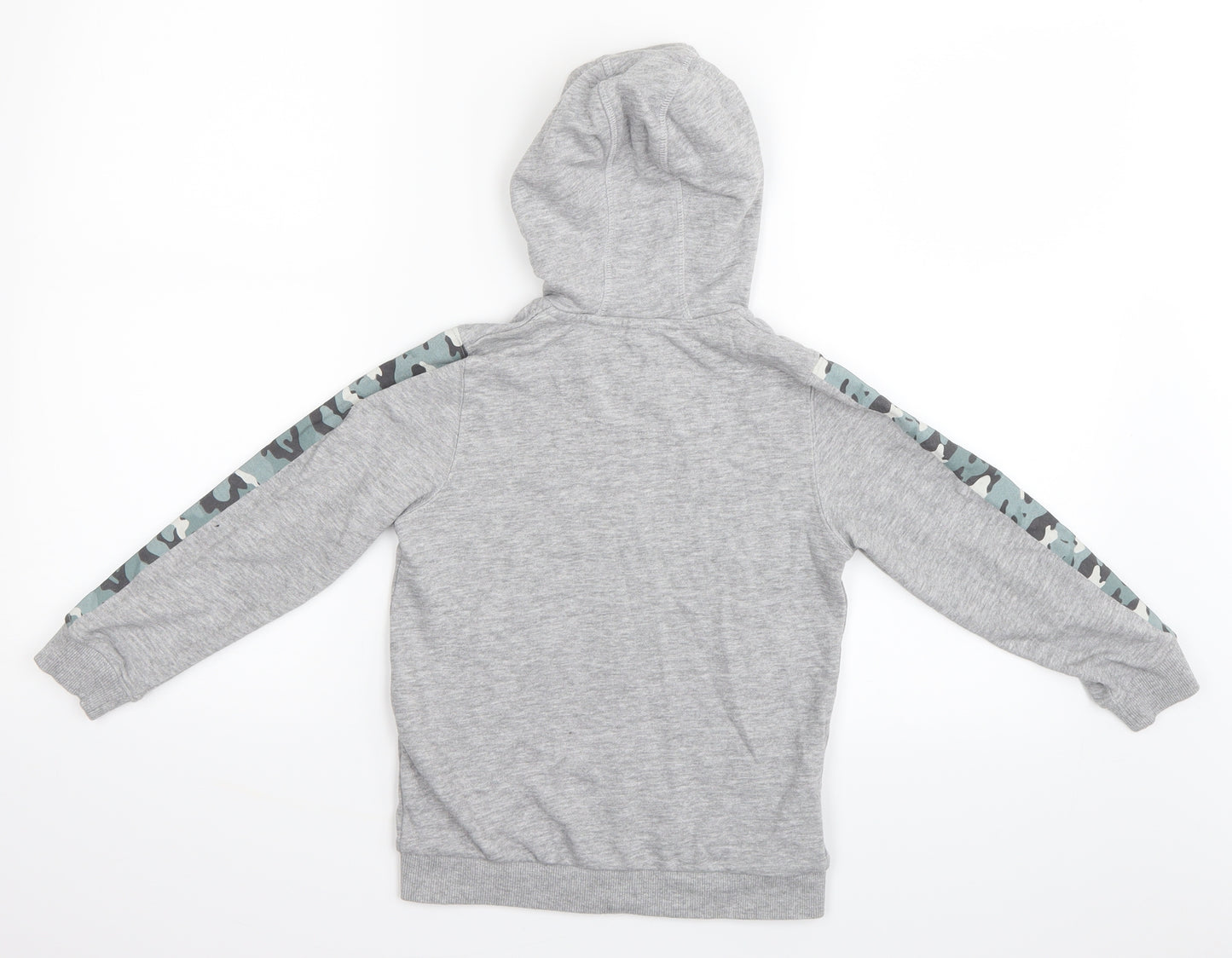 TU Boys Grey Camouflage  Full Zip Hoodie Size 5 Years