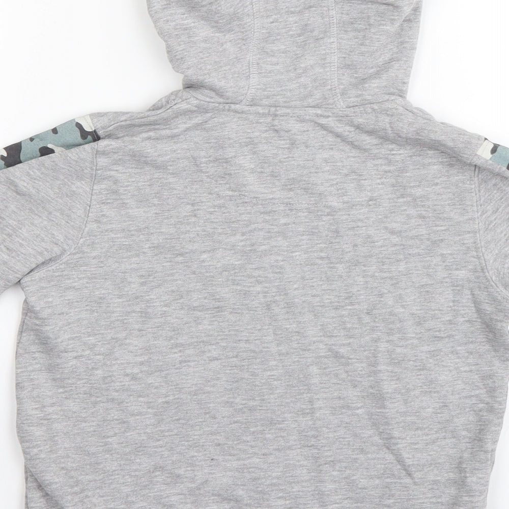 TU Boys Grey Camouflage  Full Zip Hoodie Size 5 Years