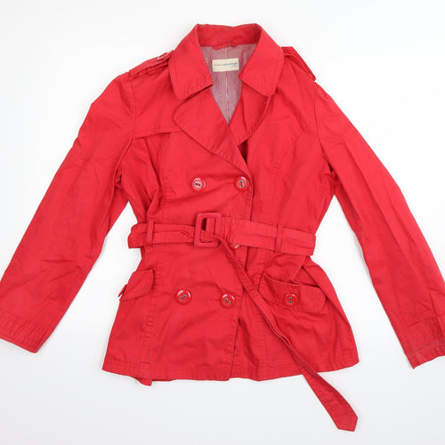 BHS Womens Red   Trench Coat Coat Size 12