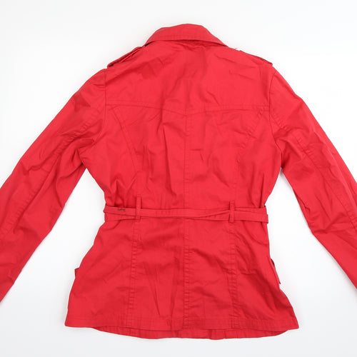 BHS Womens Red   Trench Coat Coat Size 12