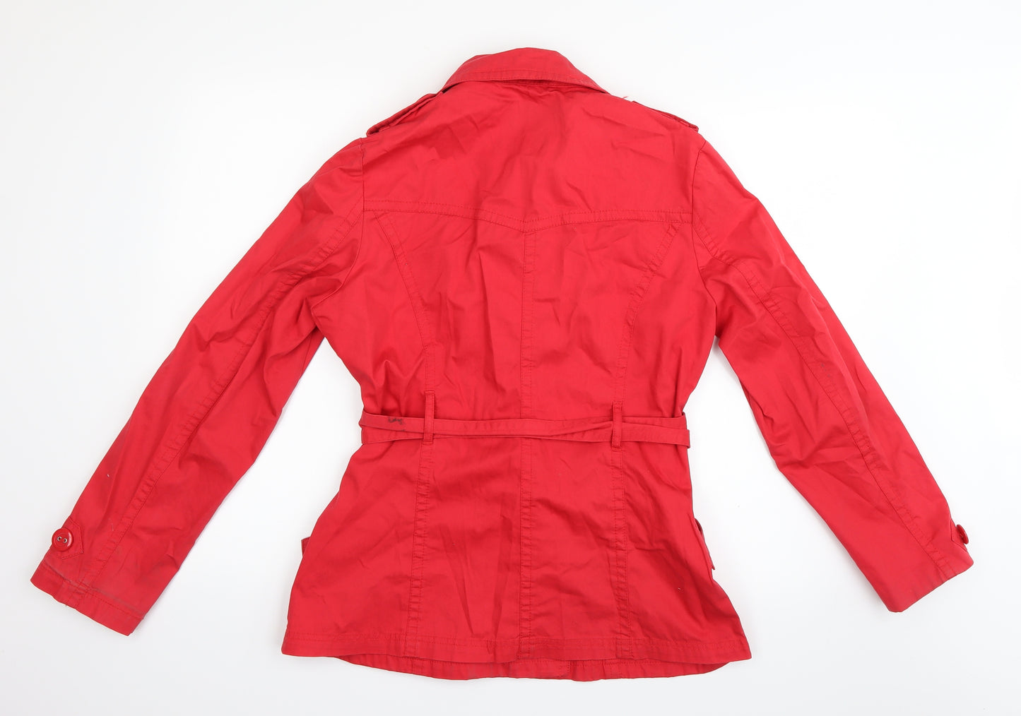 BHS Womens Red   Trench Coat Coat Size 12