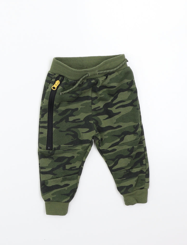 Primark Baby Green Camouflage  Sweatpants Trousers Size 6-9 Months
