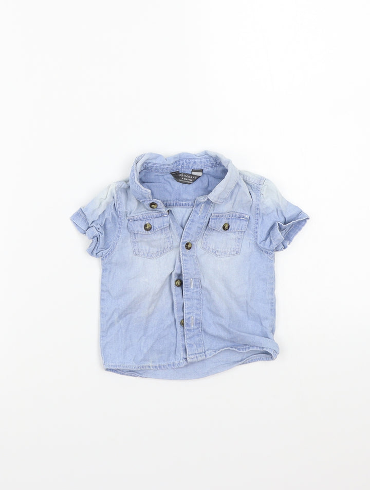 Primark Girls Blue   Basic Button-Up Size 6-9 Months