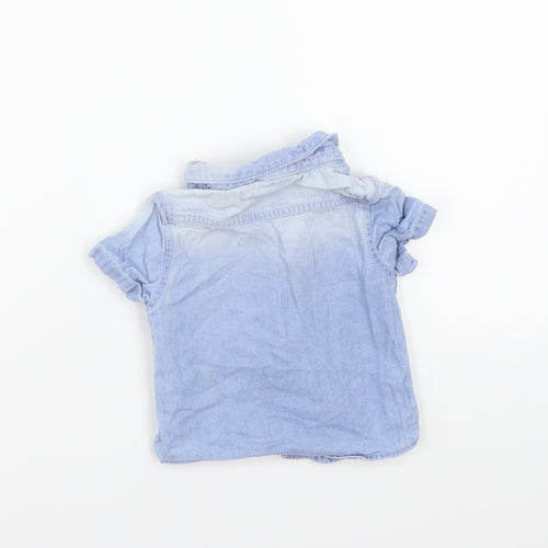 Primark Girls Blue   Basic Button-Up Size 6-9 Months