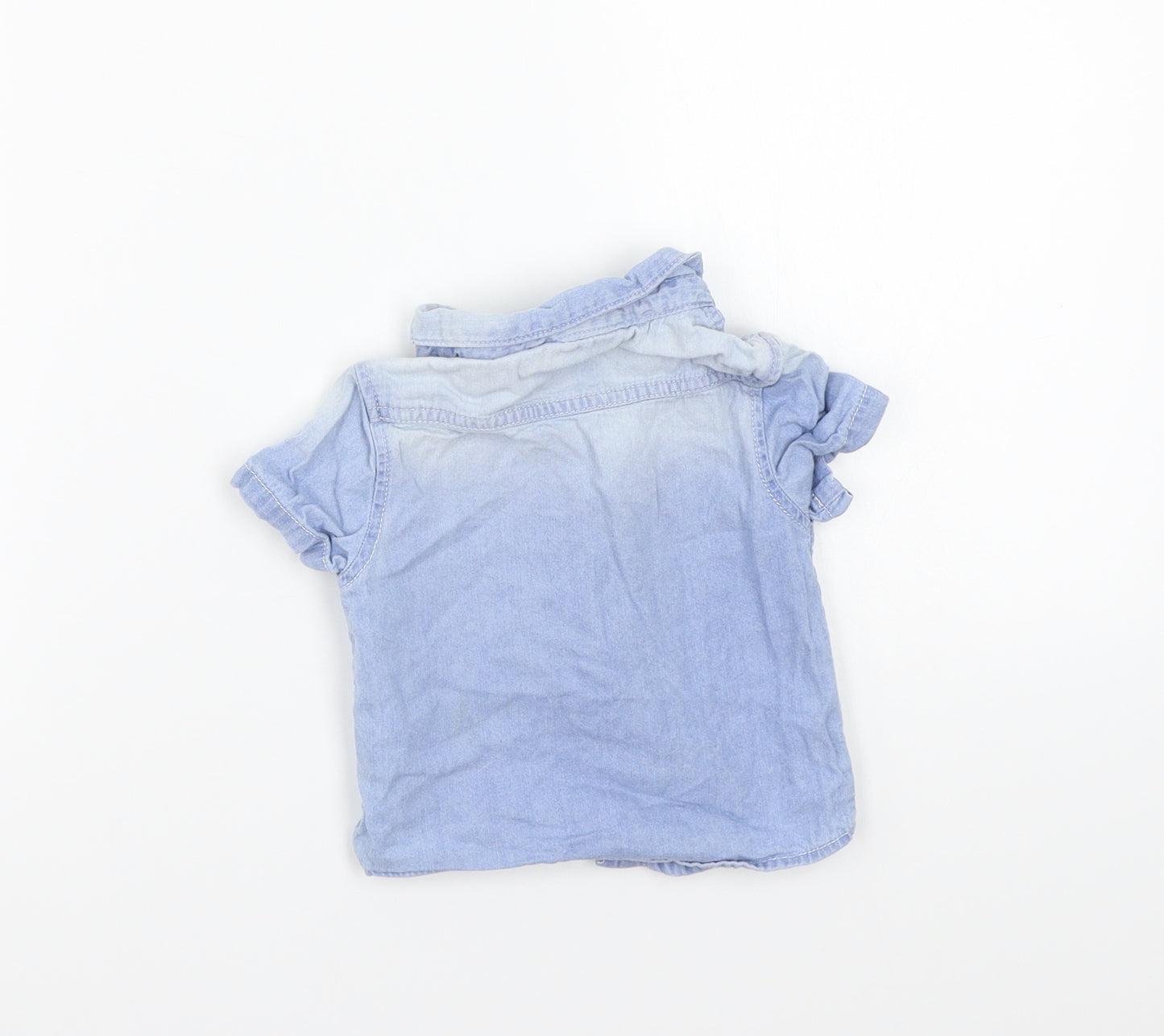 Primark Girls Blue   Basic Button-Up Size 6-9 Months