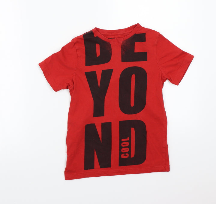 F&F Boys Red Basic T-Shirt Size 7-8 Years