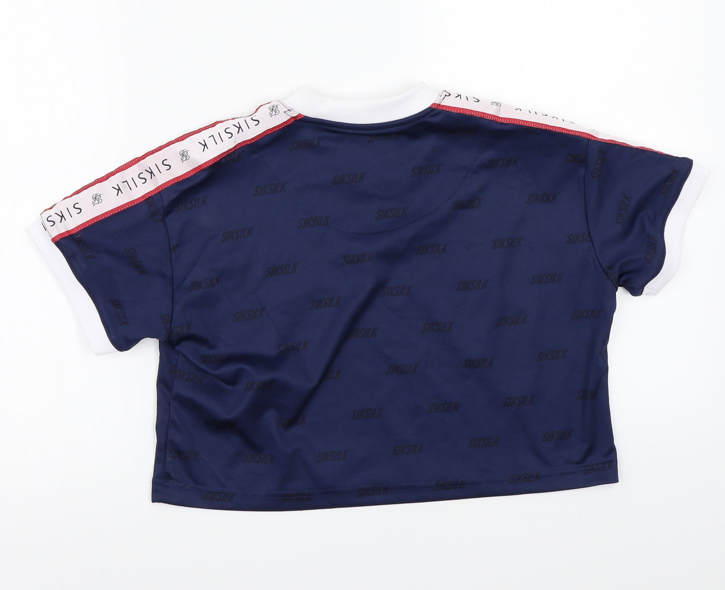 SikSilk Womens Blue   Basic T-Shirt Size 8