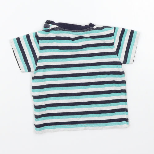 Early days Boys Grey Striped  Basic T-Shirt Size 2 Years