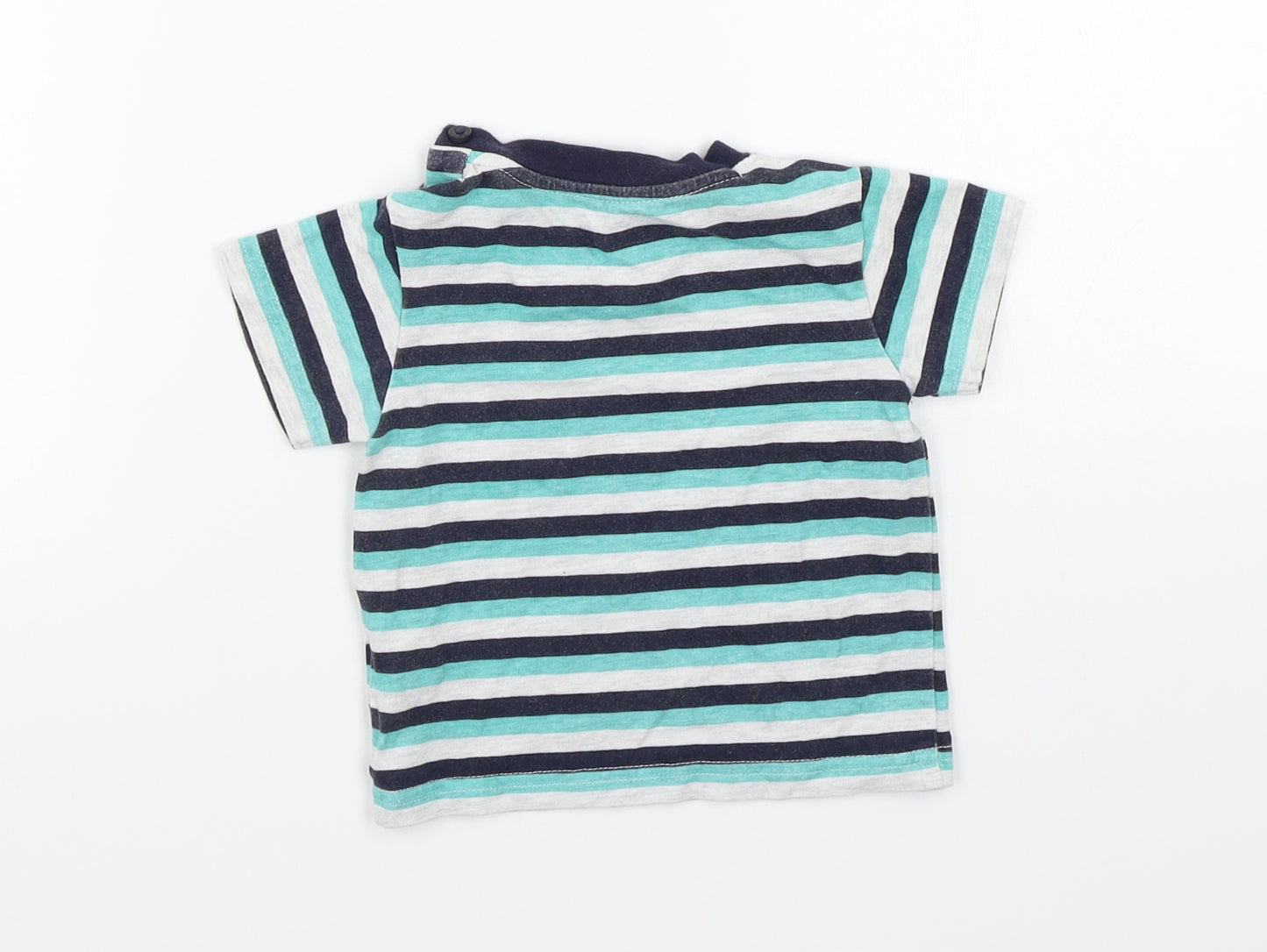 Early days Boys Grey Striped  Basic T-Shirt Size 2 Years