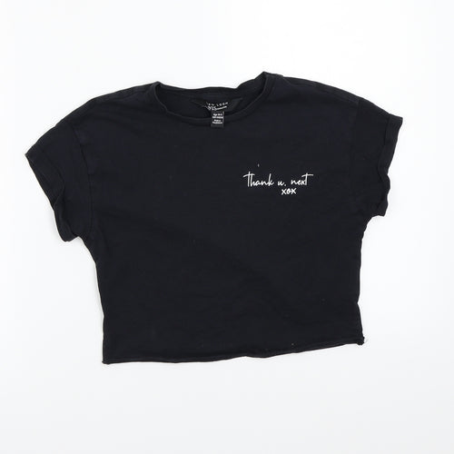 Newlook Girls Black   Basic T-Shirt Size 11 Years