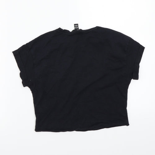 Newlook Girls Black   Basic T-Shirt Size 11 Years