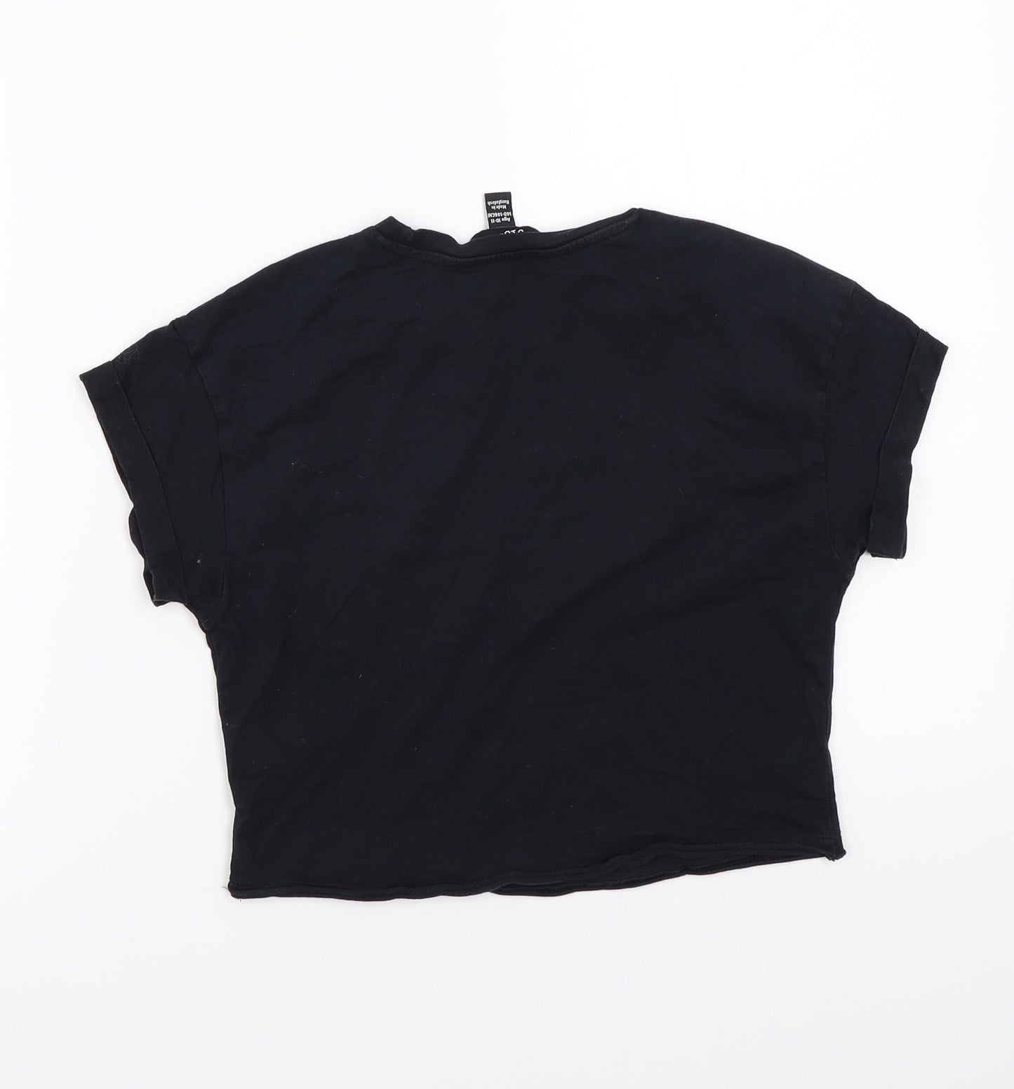 Newlook Girls Black   Basic T-Shirt Size 11 Years