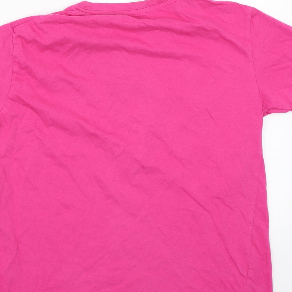Th clothes Girls Pink  Rayon Basic T-Shirt Size 12 Years