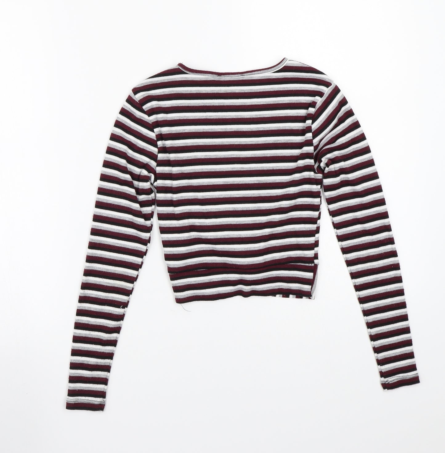 Newlook Girls Purple Striped  Basic T-Shirt Size 10-11 Years
