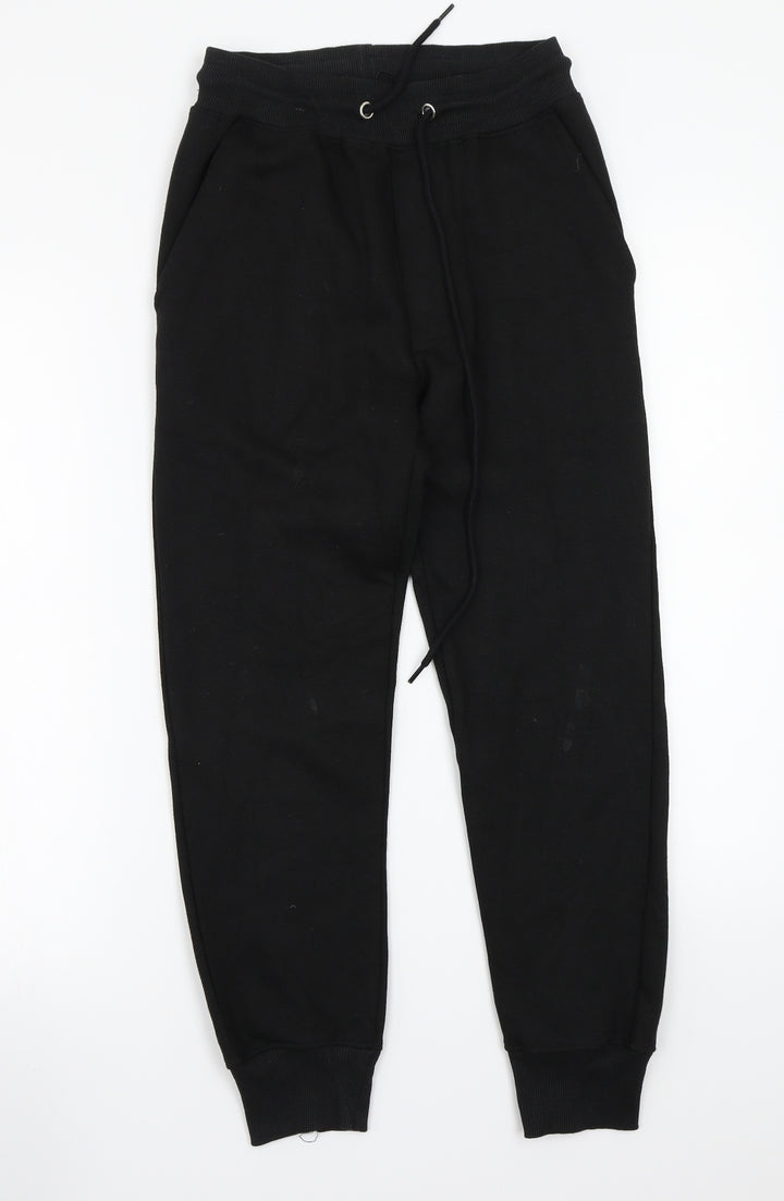 Boohoo Womens Black Sweatpants Trousers Size 6 L26 in