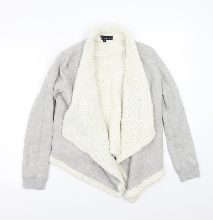 Derek Heart Womens Grey Jacket Coatigan Size S