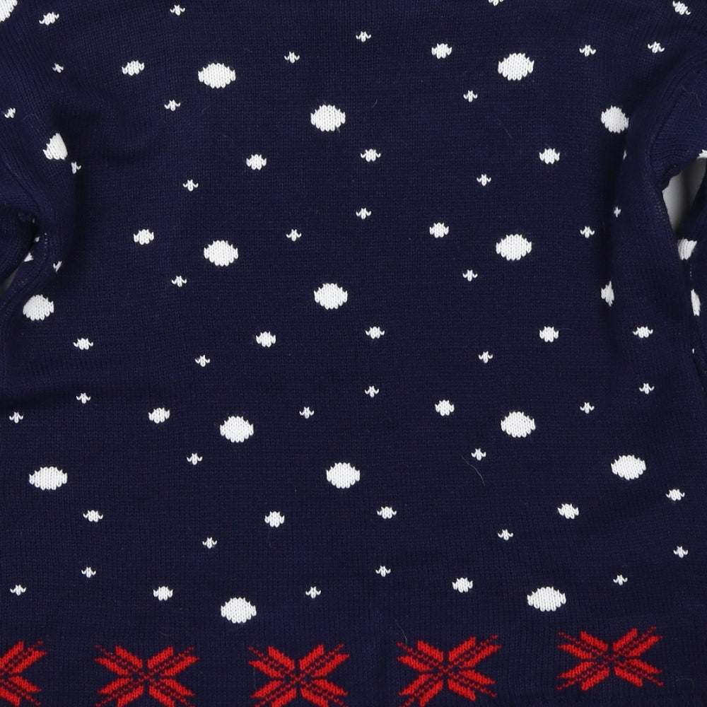 Globals Womens Blue   Pullover Jumper Size M
