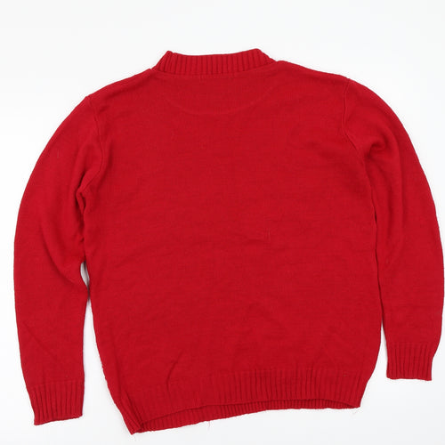Select Womens Red   Pullover Jumper Size S  - christmas