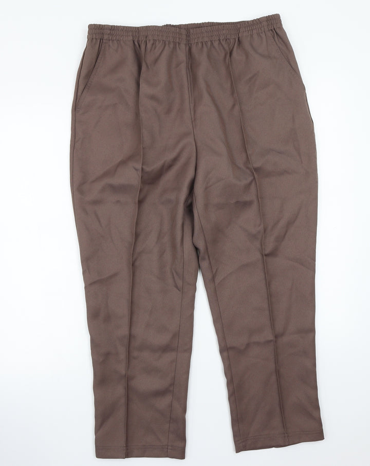Damart Womens Brown   Trousers  Size 18 L25 in