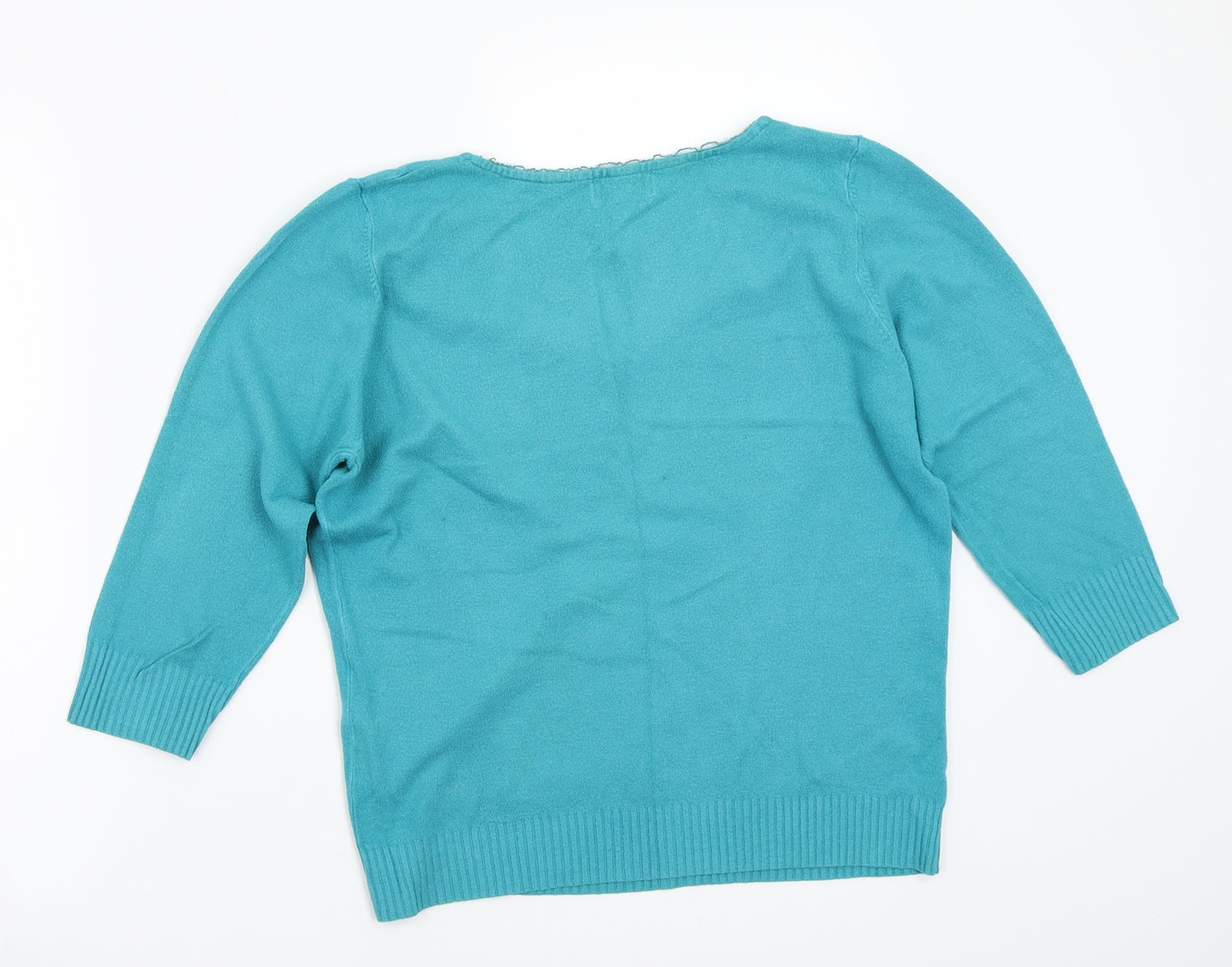 Per Una Womens Blue   Pullover Jumper Size 14