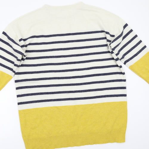 TU Womens Yellow Striped  Pullover Jumper Size 18