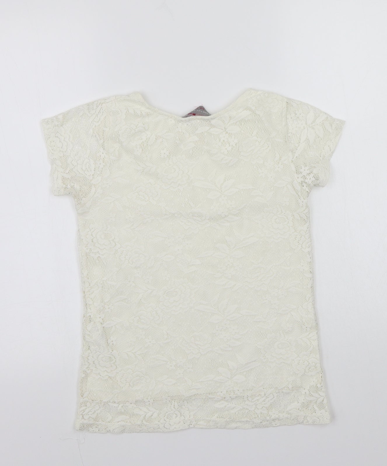 Dorothy Perkins Womens White   Basic T-Shirt Size 6
