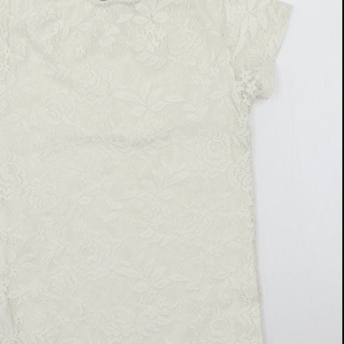 Dorothy Perkins Womens White   Basic T-Shirt Size 6