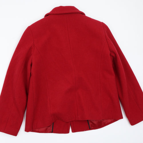 BM Womens Red   Jacket Coat Size 14