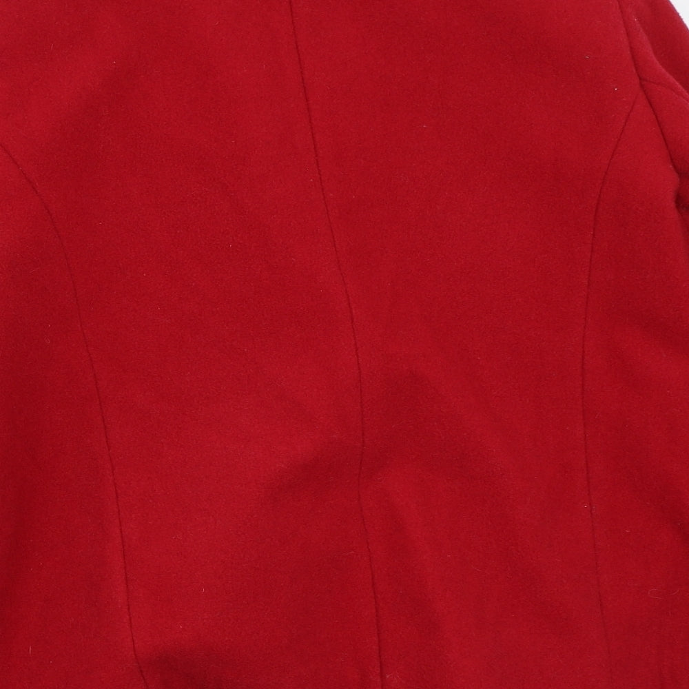 BM Womens Red   Jacket Coat Size 14