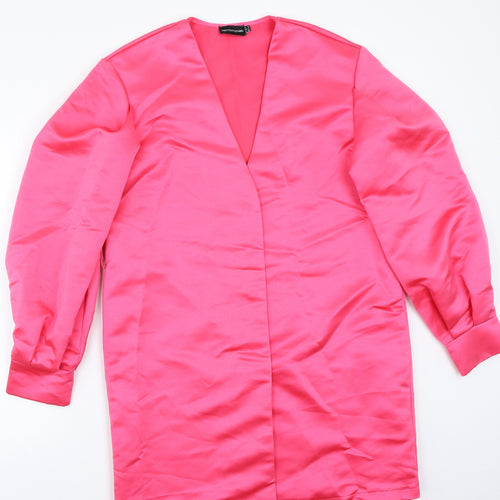 PRETTYLITTLETHING Womens Pink   Jacket Coat Size 10