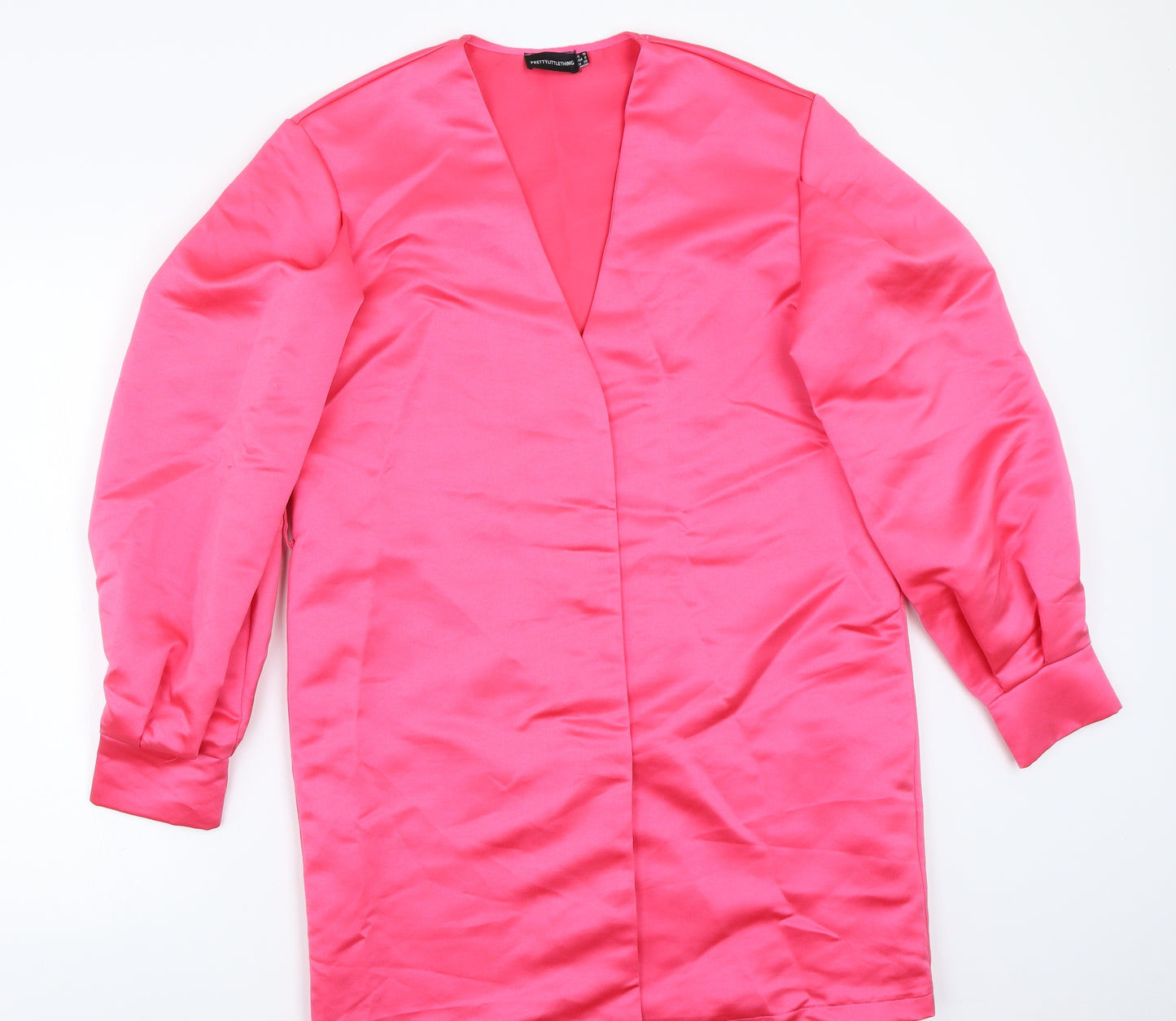 PRETTYLITTLETHING Womens Pink   Jacket Coat Size 10