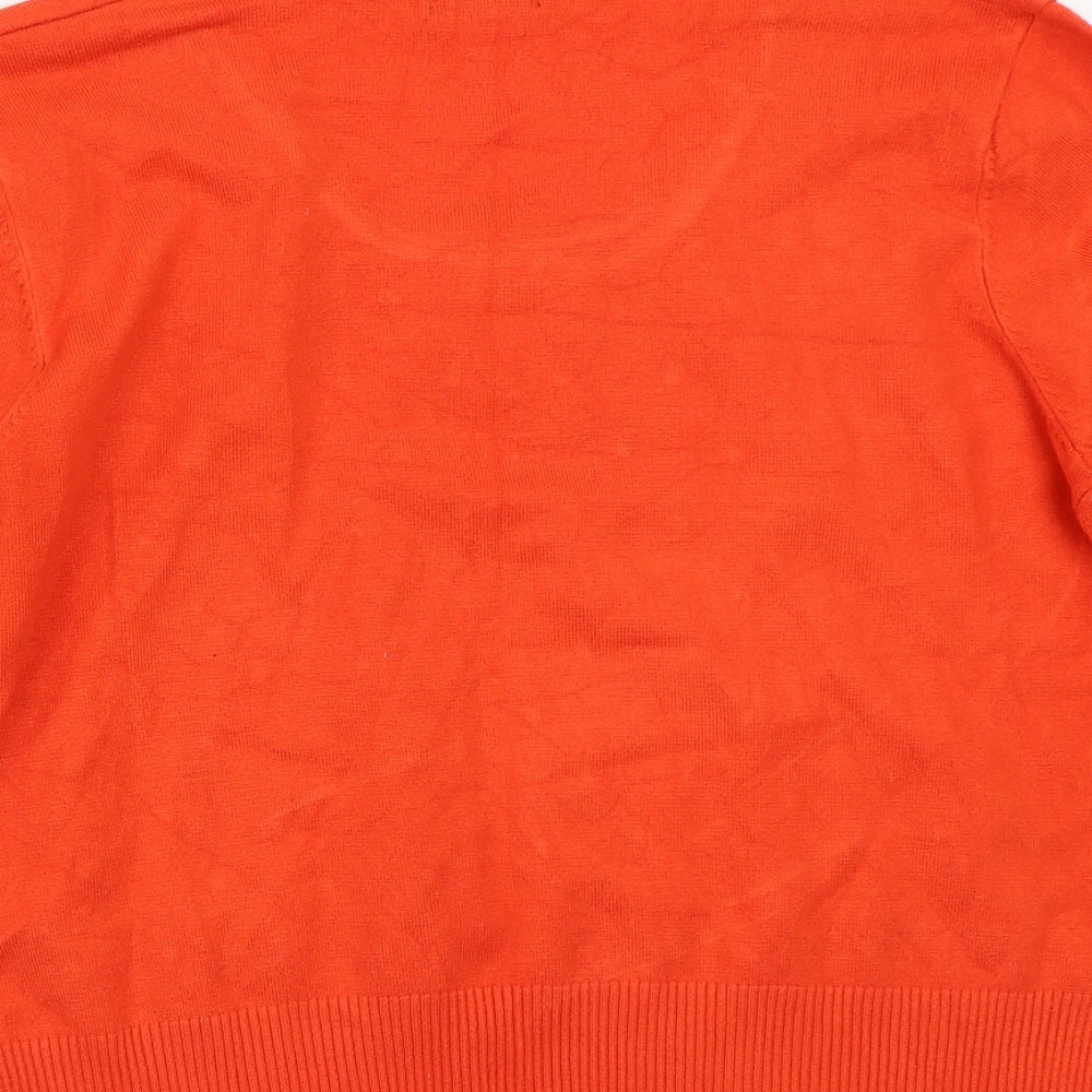 Roman Womens Orange   Pullover Jumper Size 18