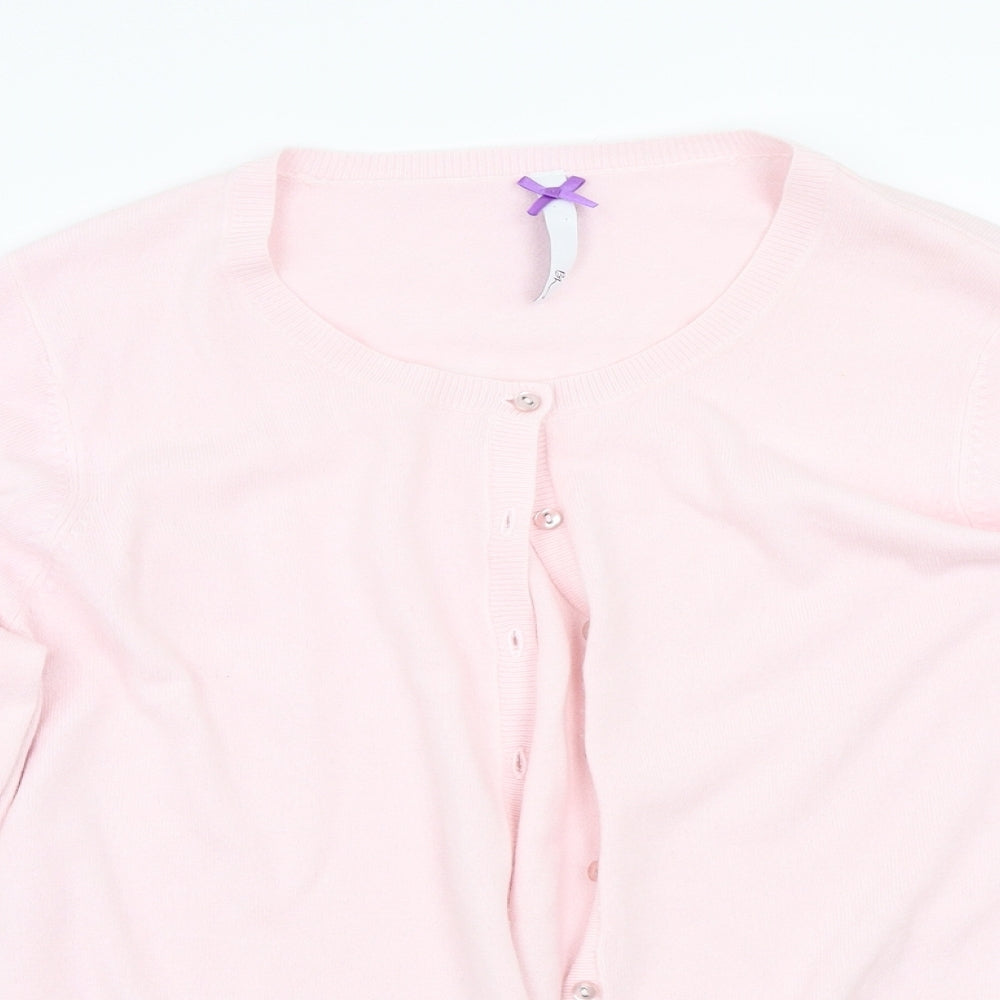 BHS Womens Pink   Cardigan Jumper Size 16