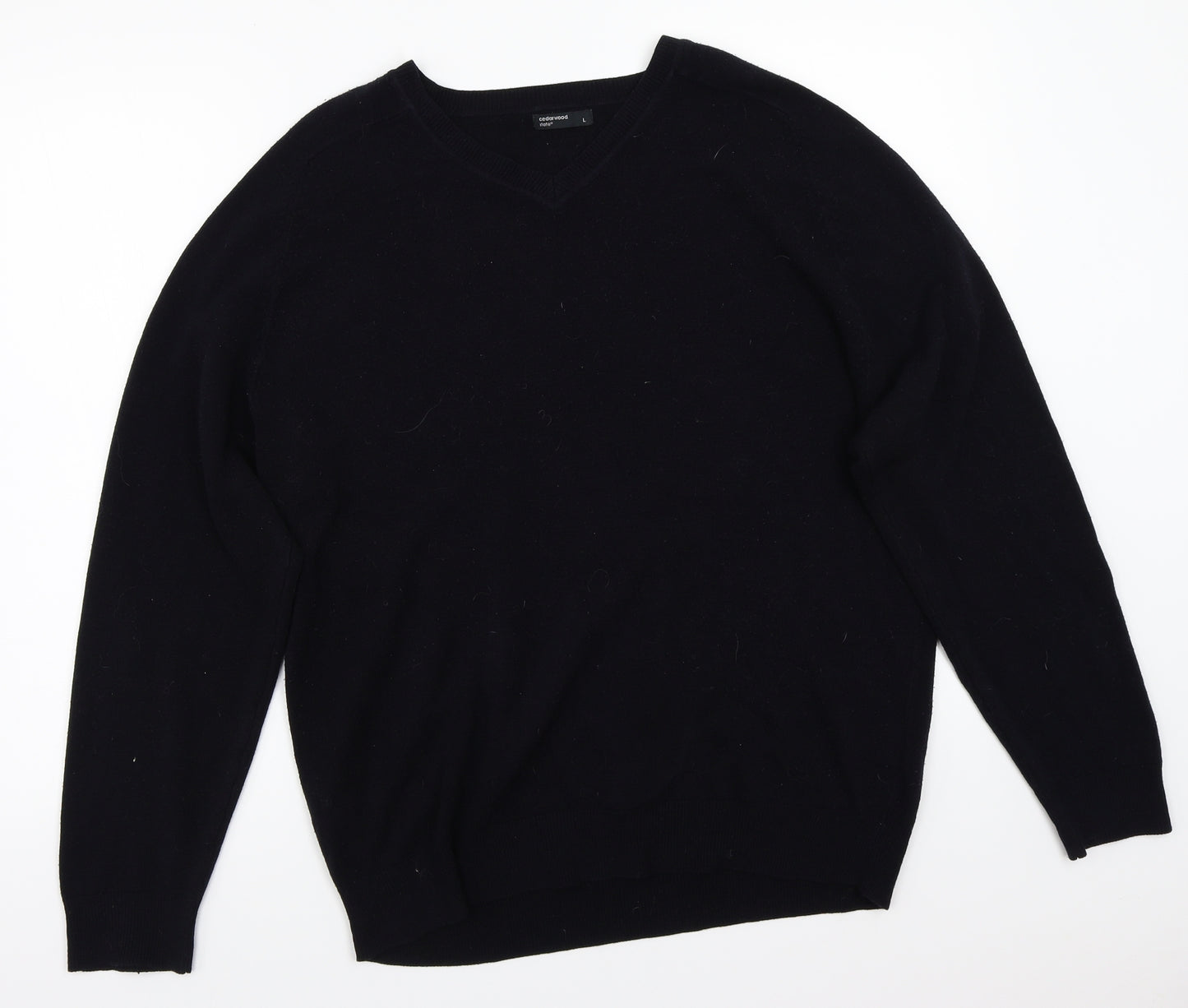 Cedar Wood State Mens Black   Pullover Jumper Size L