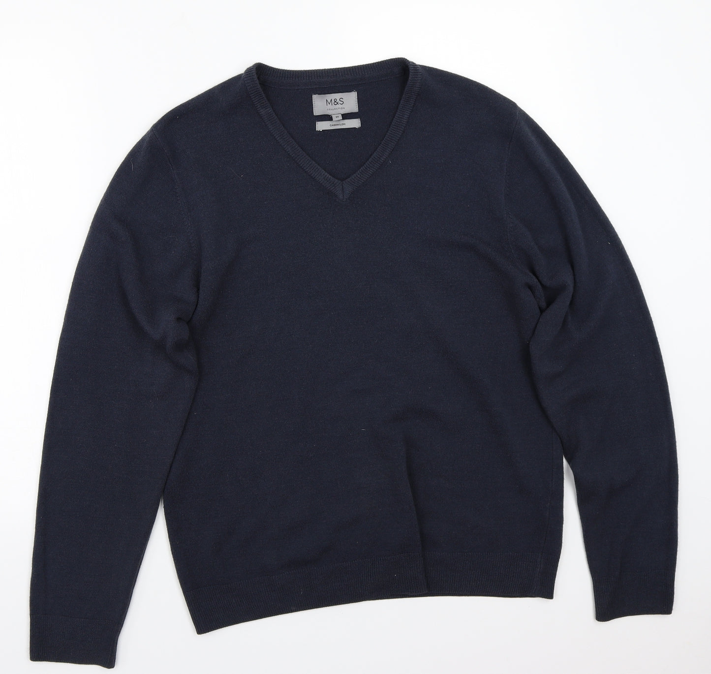 Marks and Spencer Mens Blue   Pullover Jumper Size M