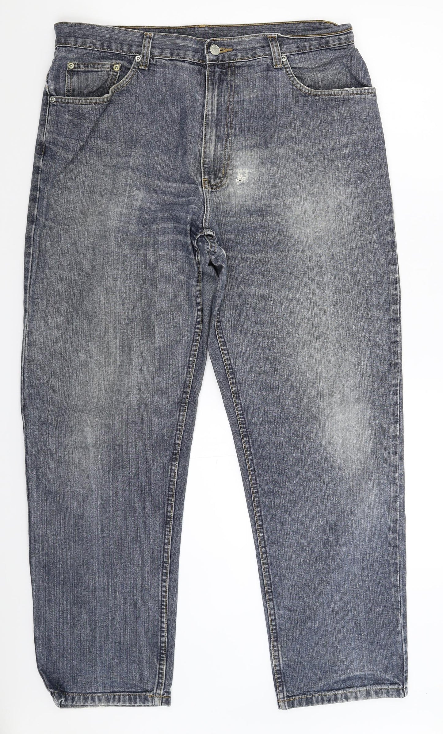 Debenhams Mens Blue  Denim Straight Jeans Size 36 L28 in