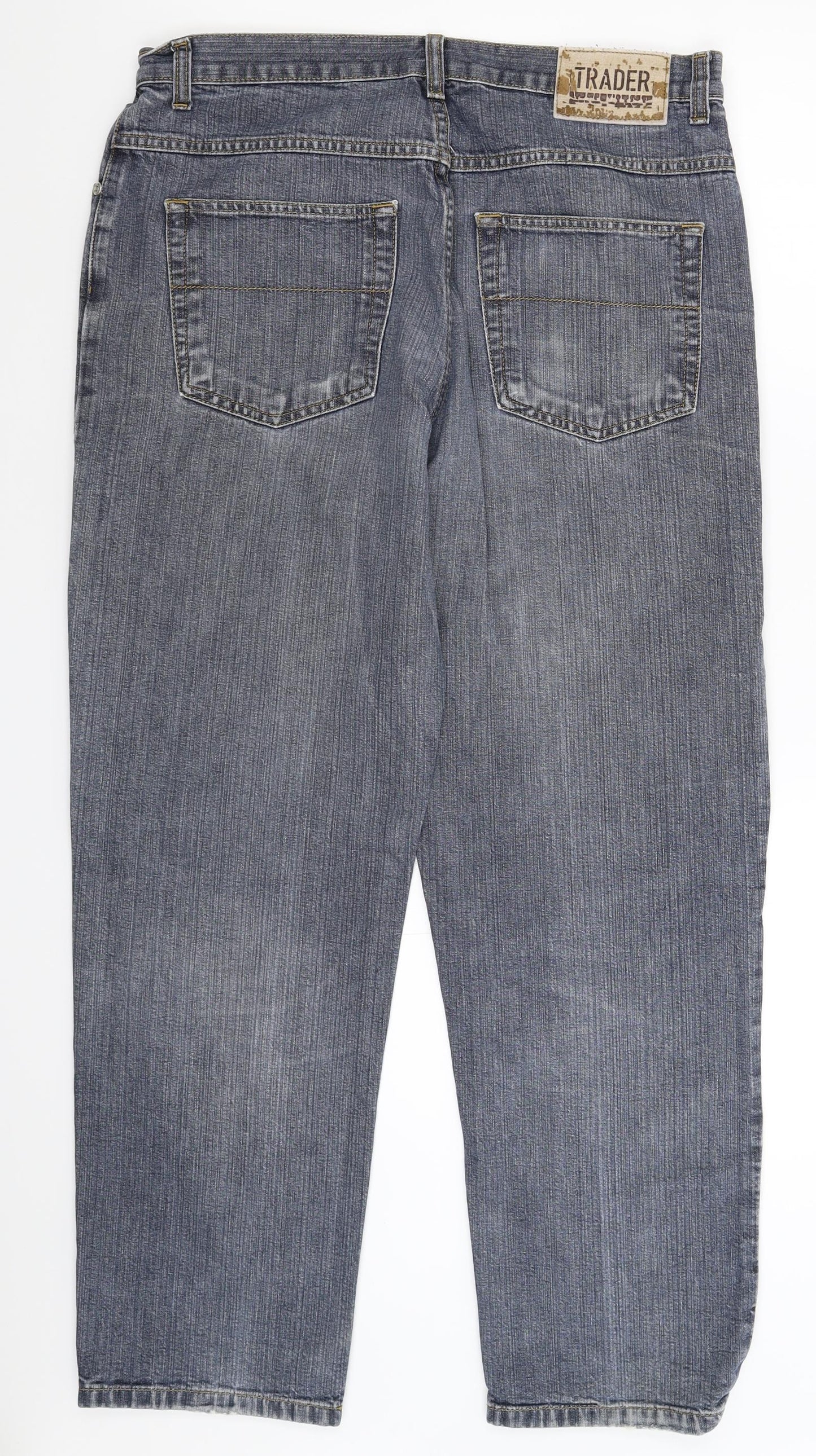 Debenhams Mens Blue  Denim Straight Jeans Size 36 L28 in