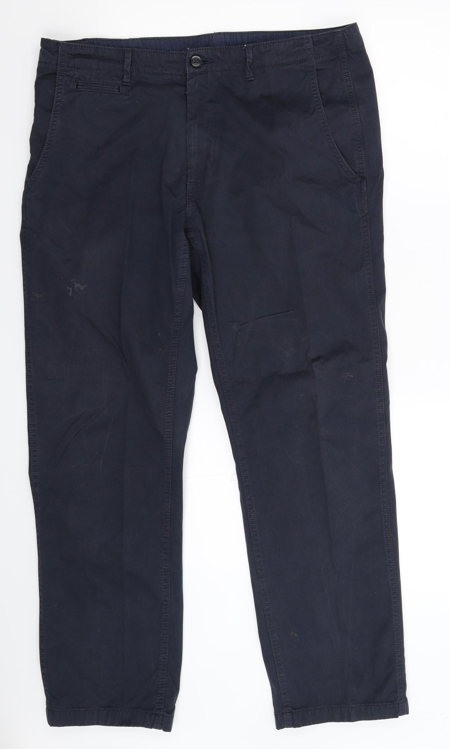 Marks and Spencer Mens Blue   Chino Trousers Size 36 L29 in