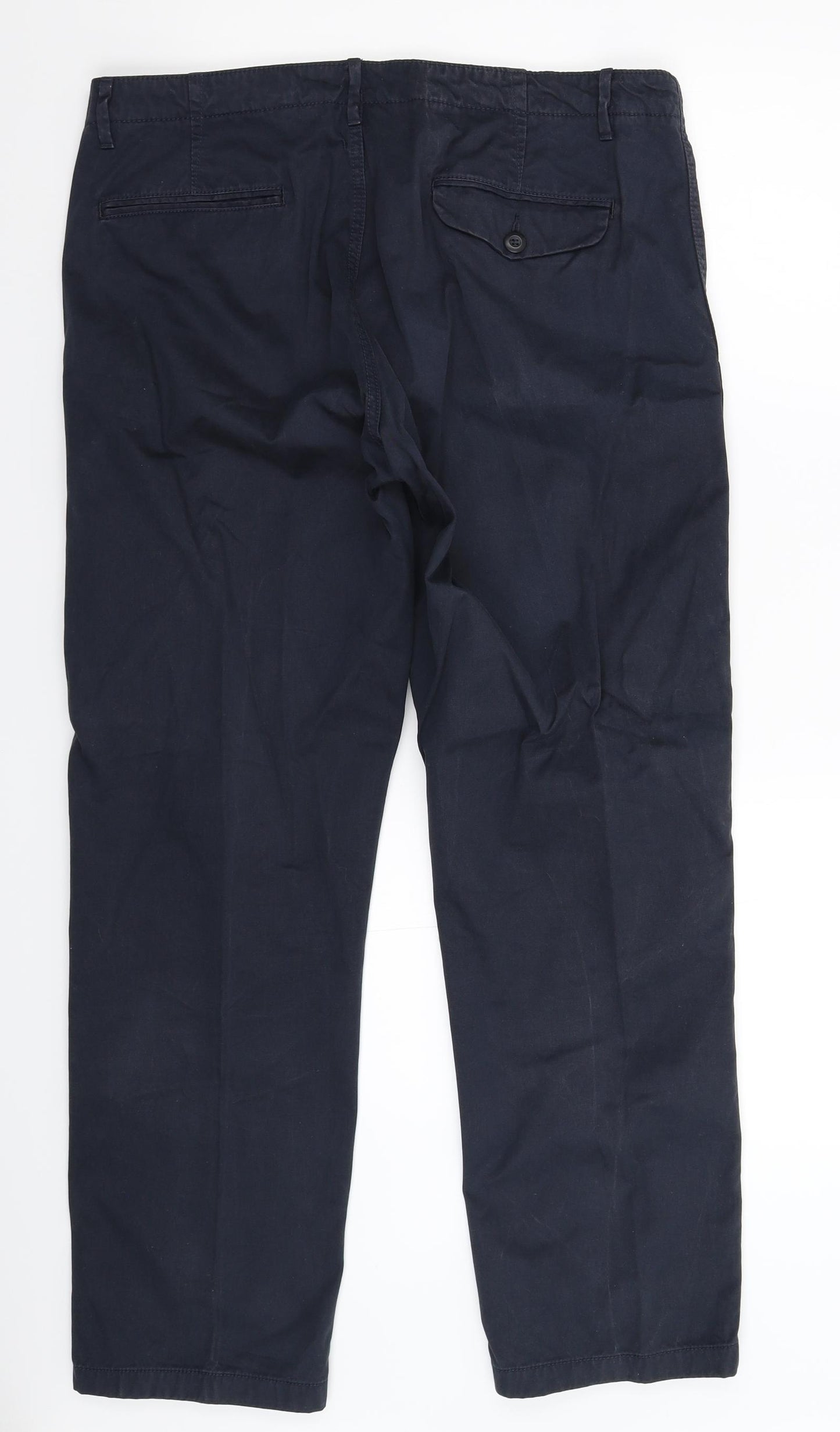 Marks and Spencer Mens Blue   Chino Trousers Size 36 L29 in