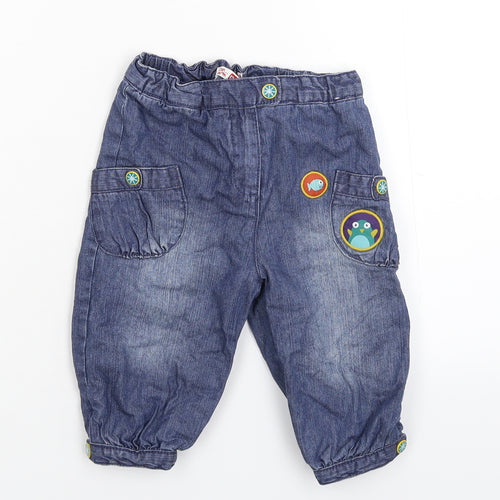 DP... am Baby Blue  Denim Capri Jeans Size 12 Months