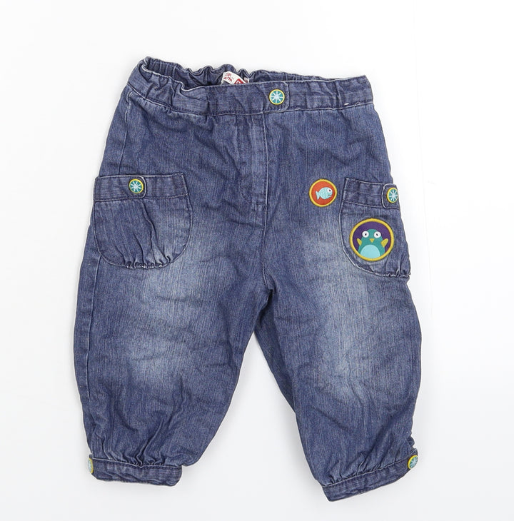 DP... am Baby Blue  Denim Capri Jeans Size 12 Months