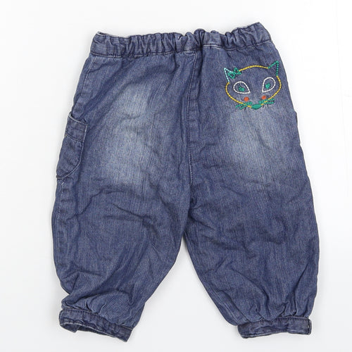 DP... am Baby Blue  Denim Capri Jeans Size 12 Months