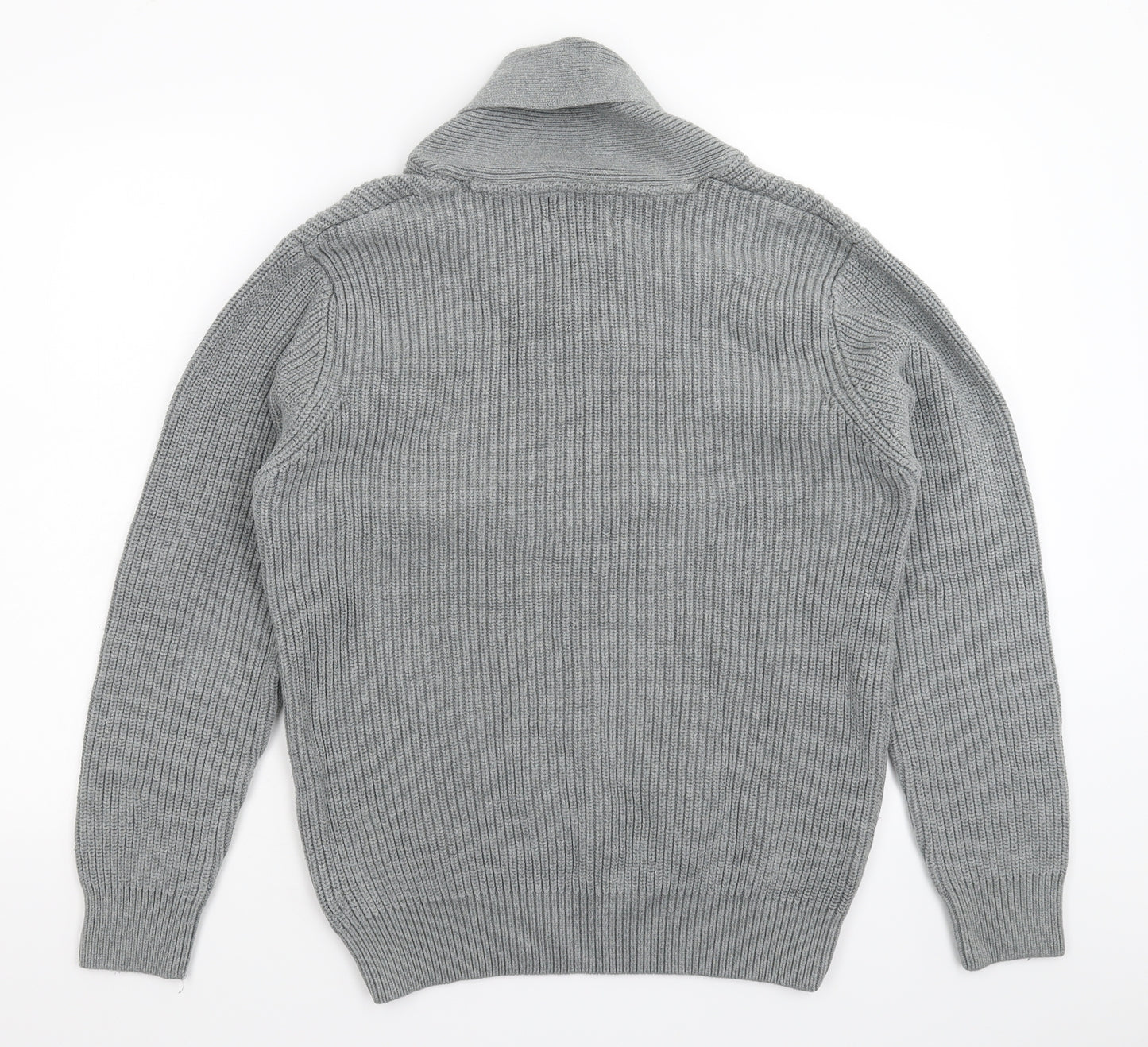 Blue Harbour Mens Grey  Knit Pullover Jumper Size L