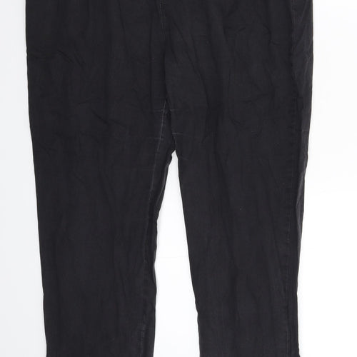 Internacionale Womens Black   Chino Trousers Size 14 L27 in