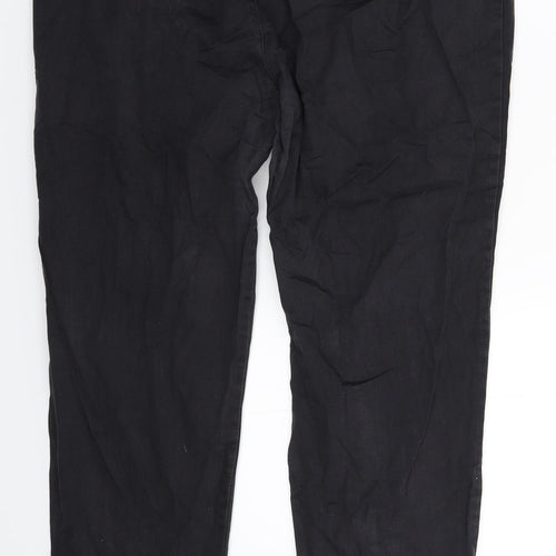 Internacionale Womens Black   Chino Trousers Size 14 L27 in