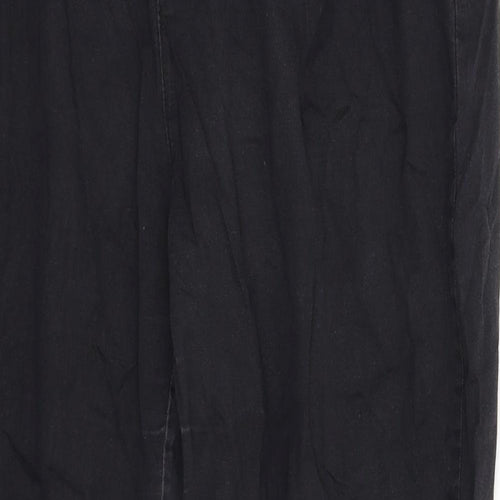 Internacionale Womens Black   Chino Trousers Size 14 L27 in