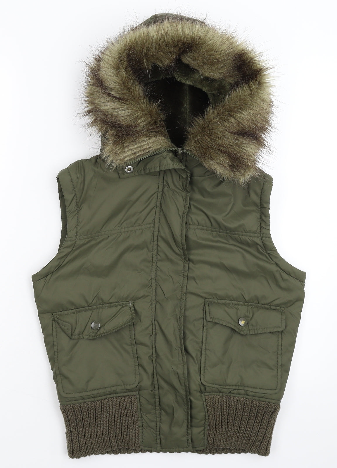 Young Dimension Girls Green   Gilet Jacket Size 13 Years