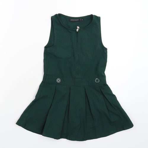 Debenhams Girls Green   Fit & Flare  Size 4 Years