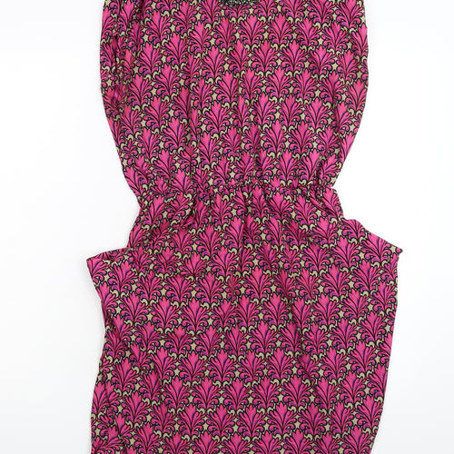 Pink Boutique Womens Pink Floral  Fit & Flare  Size 10