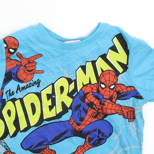 Primark Boys Blue   Basic T-Shirt Size 2-3 Years  - Spiderman